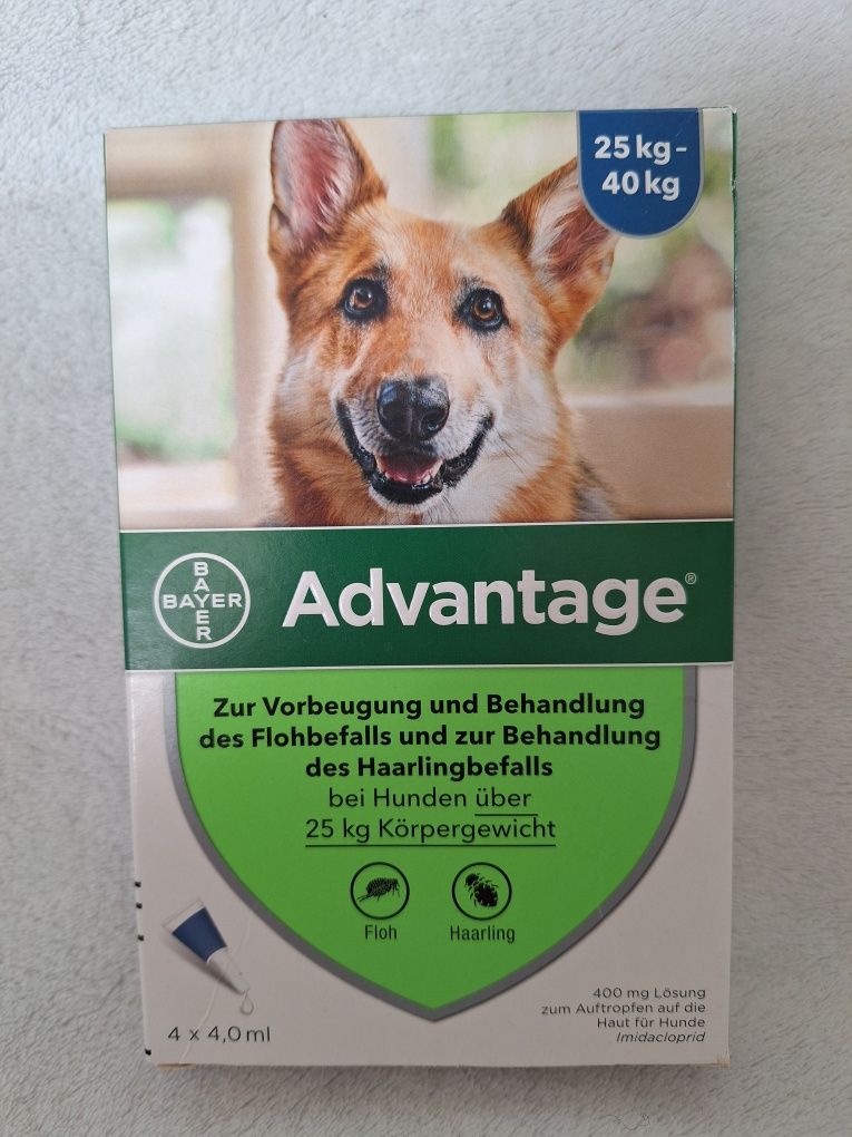 Krople przeciw kleszczom i pchłom dla psów Bayer Advantage 25-40kg