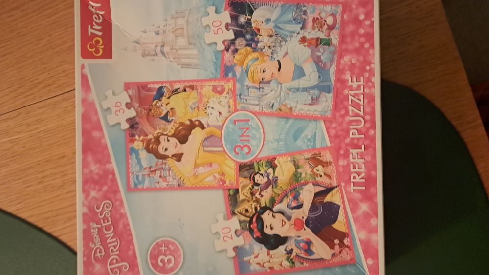 Puzzle trefl Princess disney 3 szt