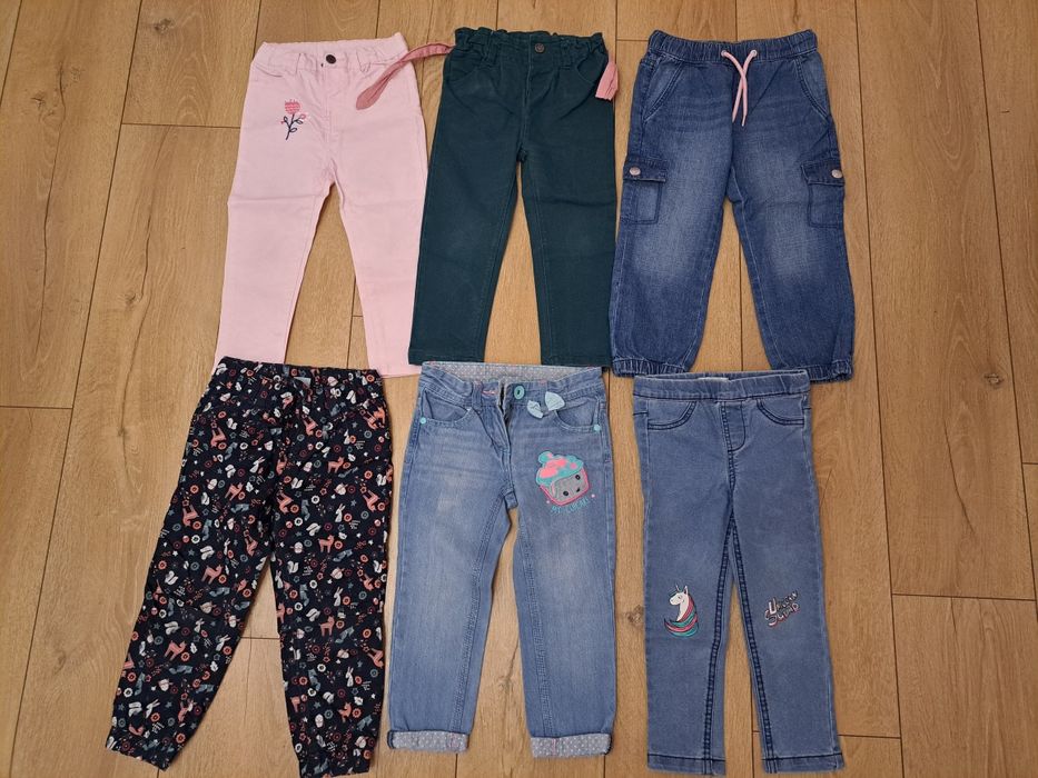 Spodnie rozm. 98 6szt.