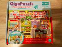 Giga puzzle w miasteczku Trefl ulice