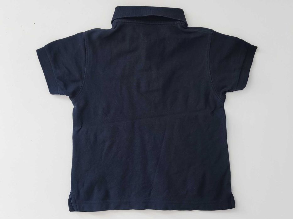 110 116 POLO T-shirt granatowy Bluzka Kołnierzyk - MUNDUREK do szkoły