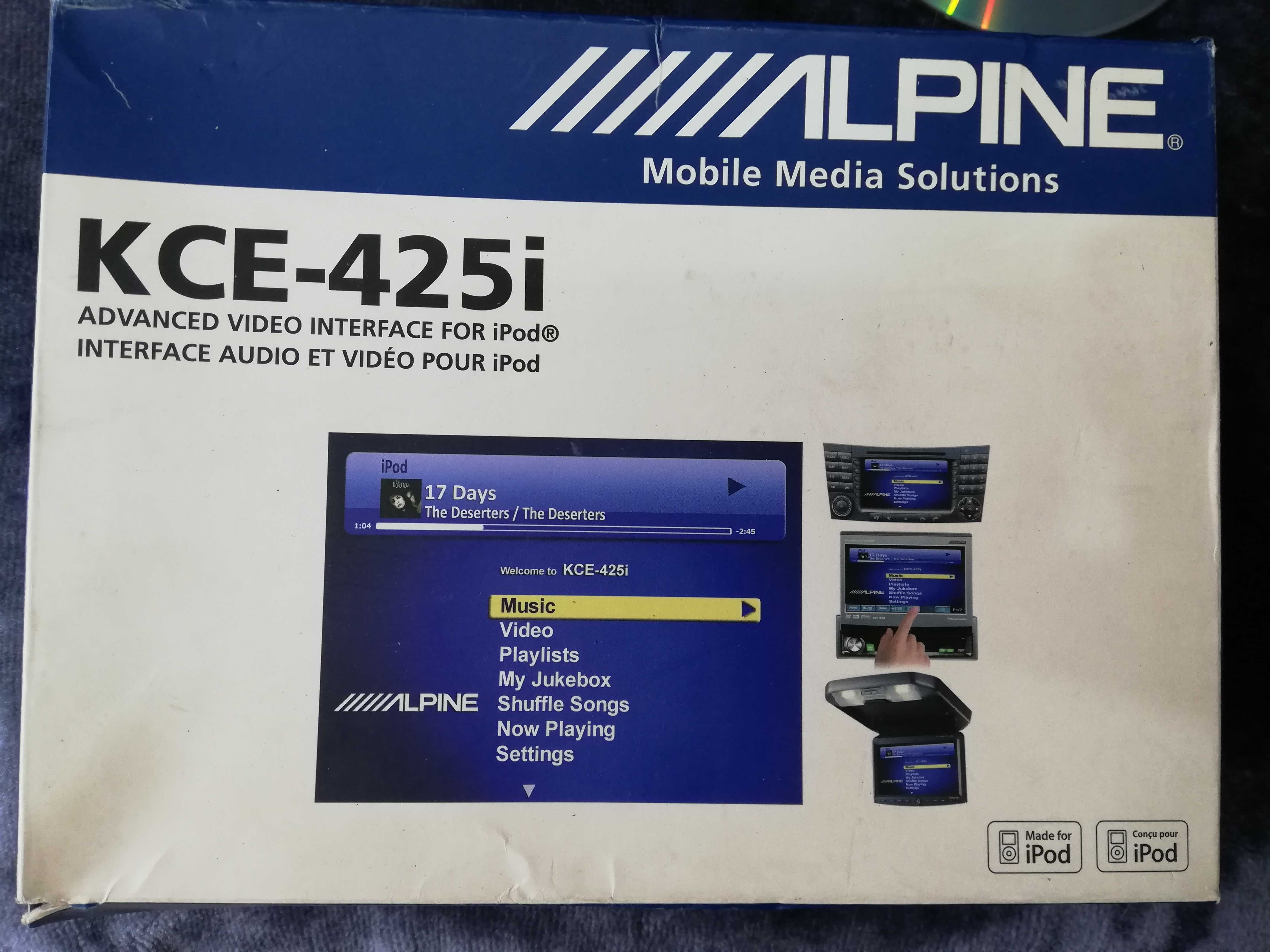 Alpine KCE 425i Video Interface IPOD