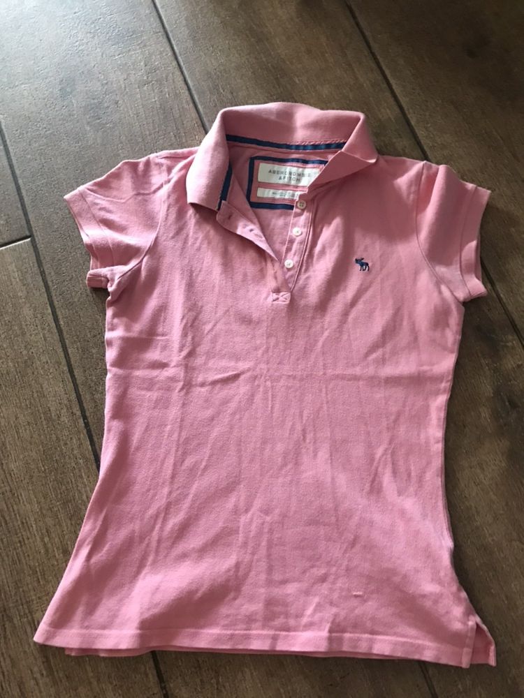 Abercrombie And Fitch różowe polo