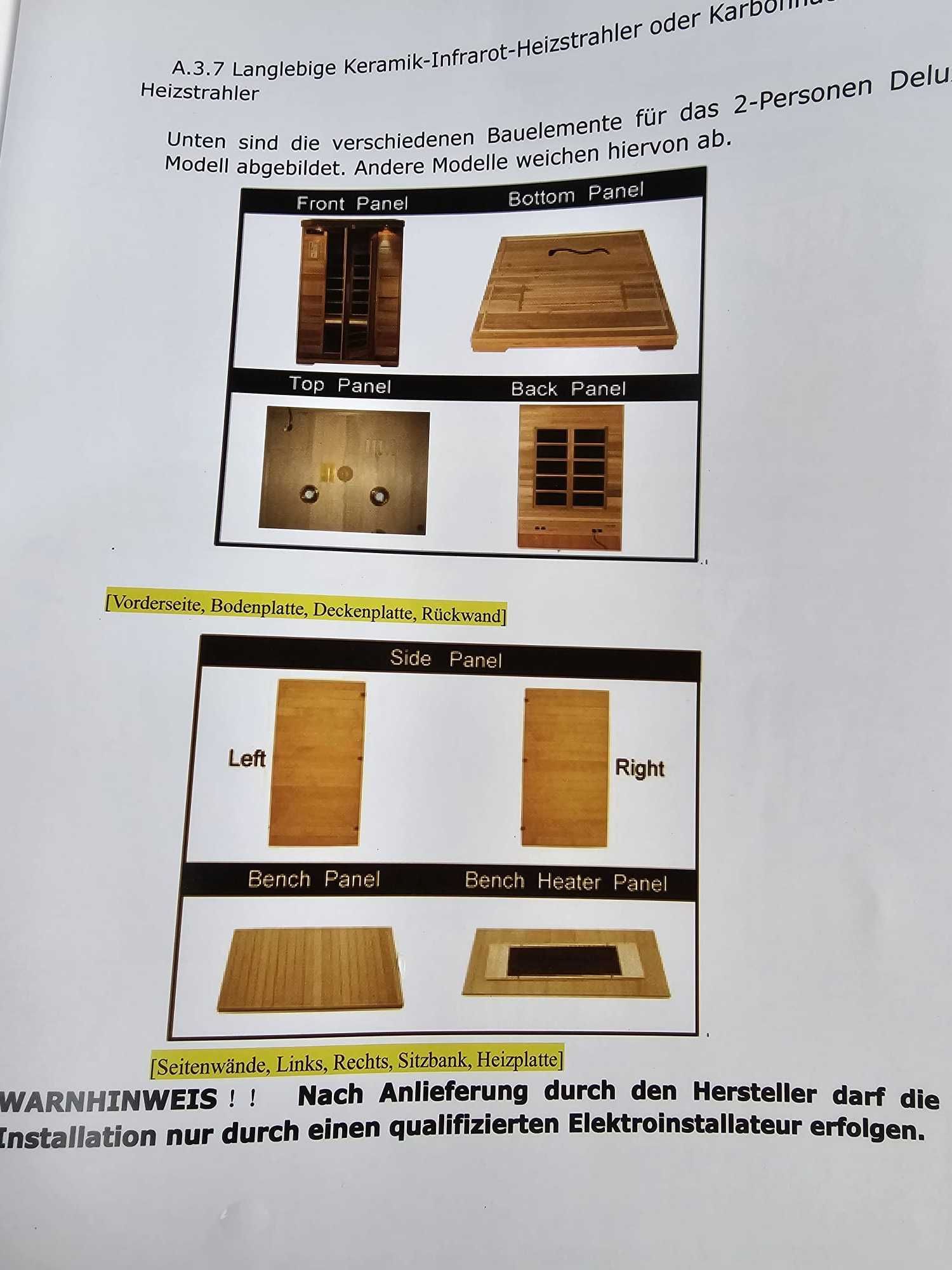 Sauna na podczerwień INFRAROT Infrared Radio LED LCD USB 2x PILOTY