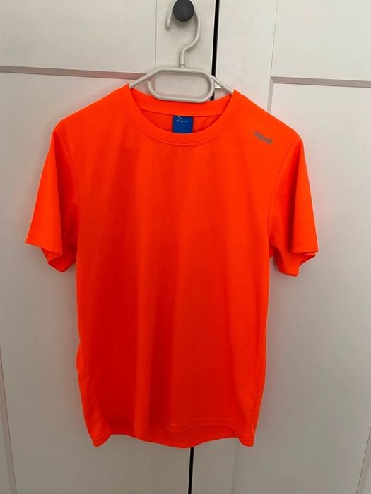 Koszulka neonowa do biegania rozmiar S na siłownię