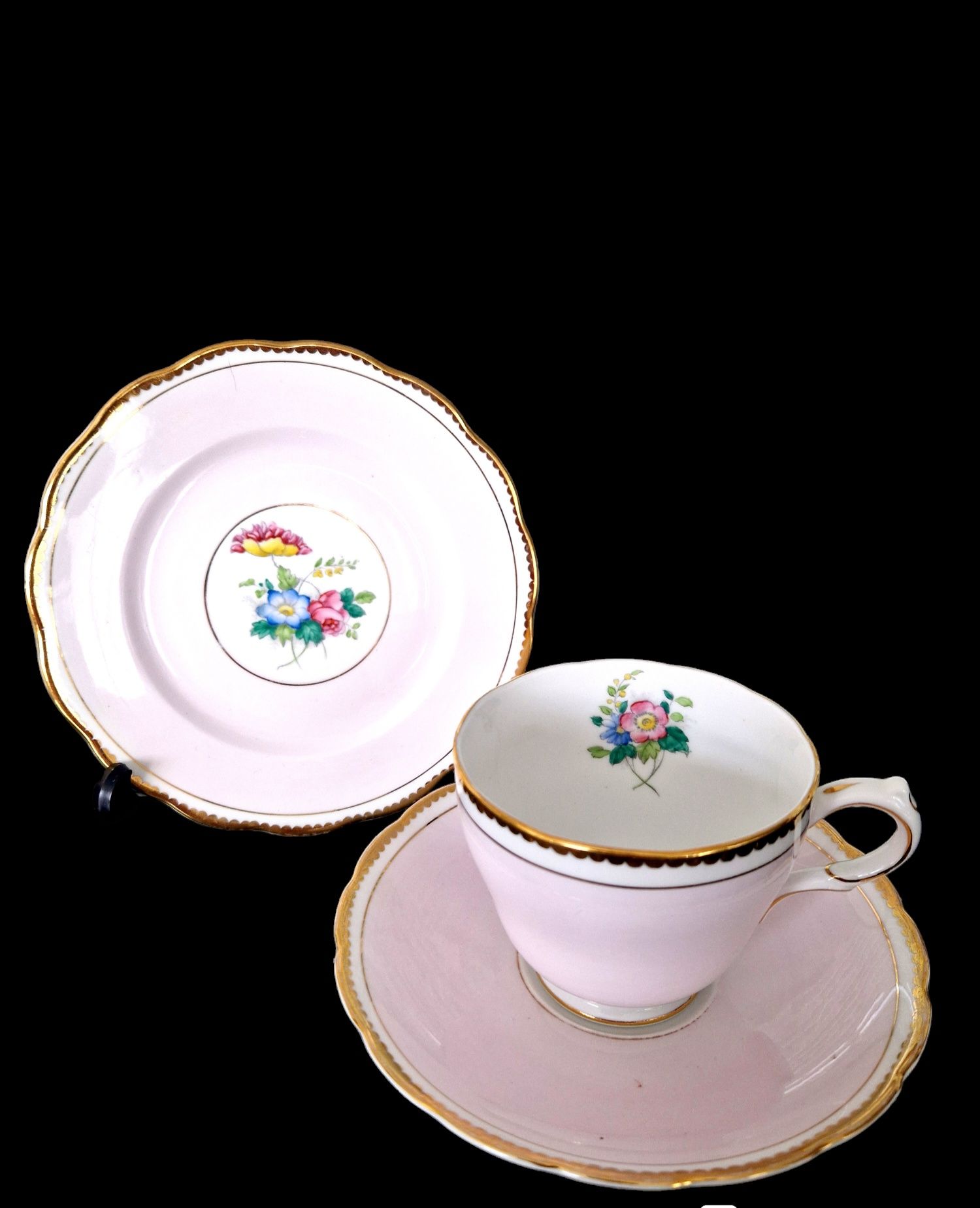 Angielska porcelana Grosvenor 5x trio