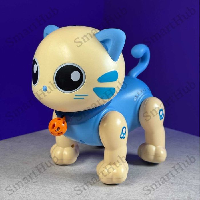 Интерактивный Котик на радиоуправлении Oliver синий, Кот на пульте