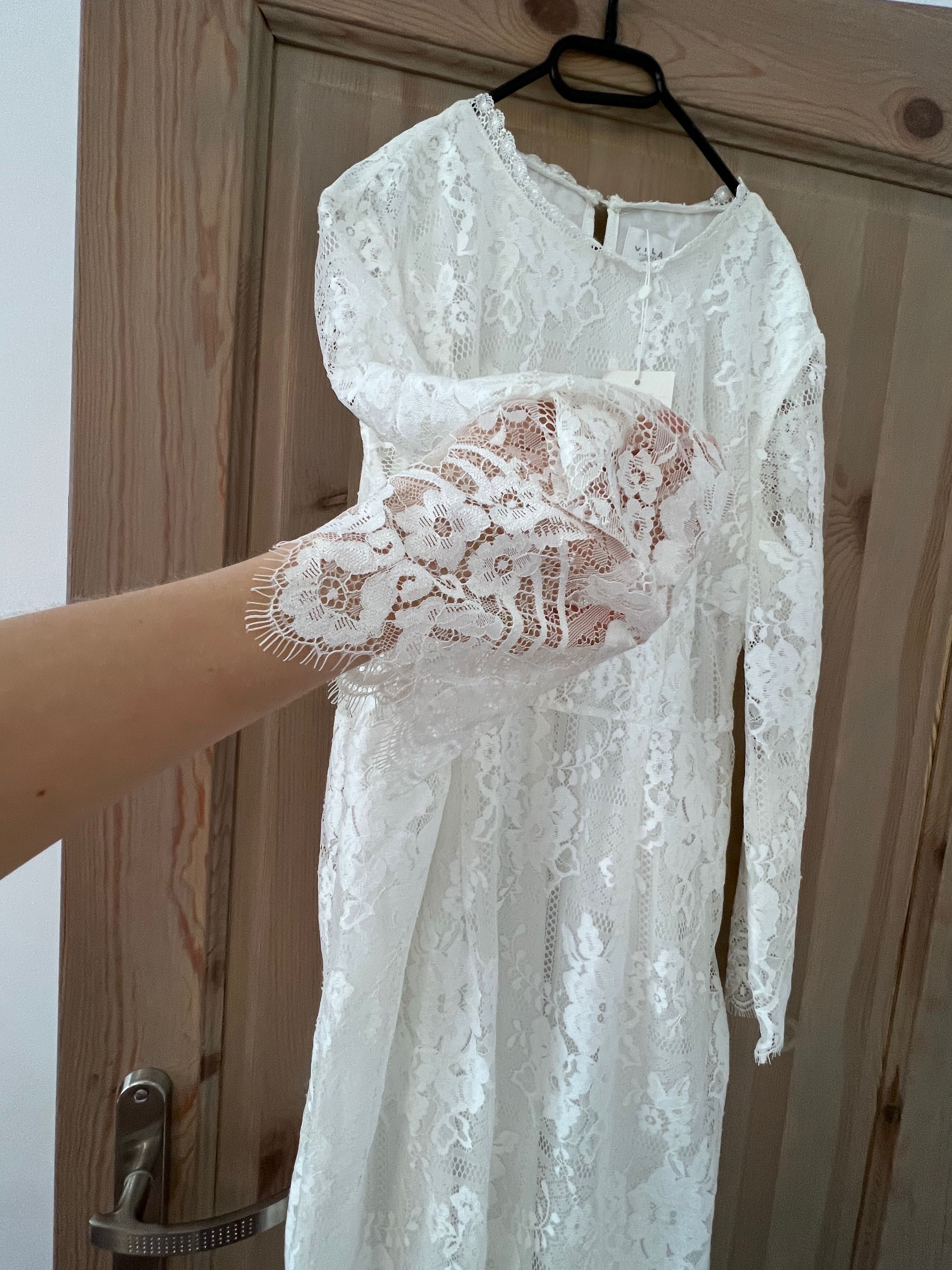 Sukienka biała ażurowa boho NOWA