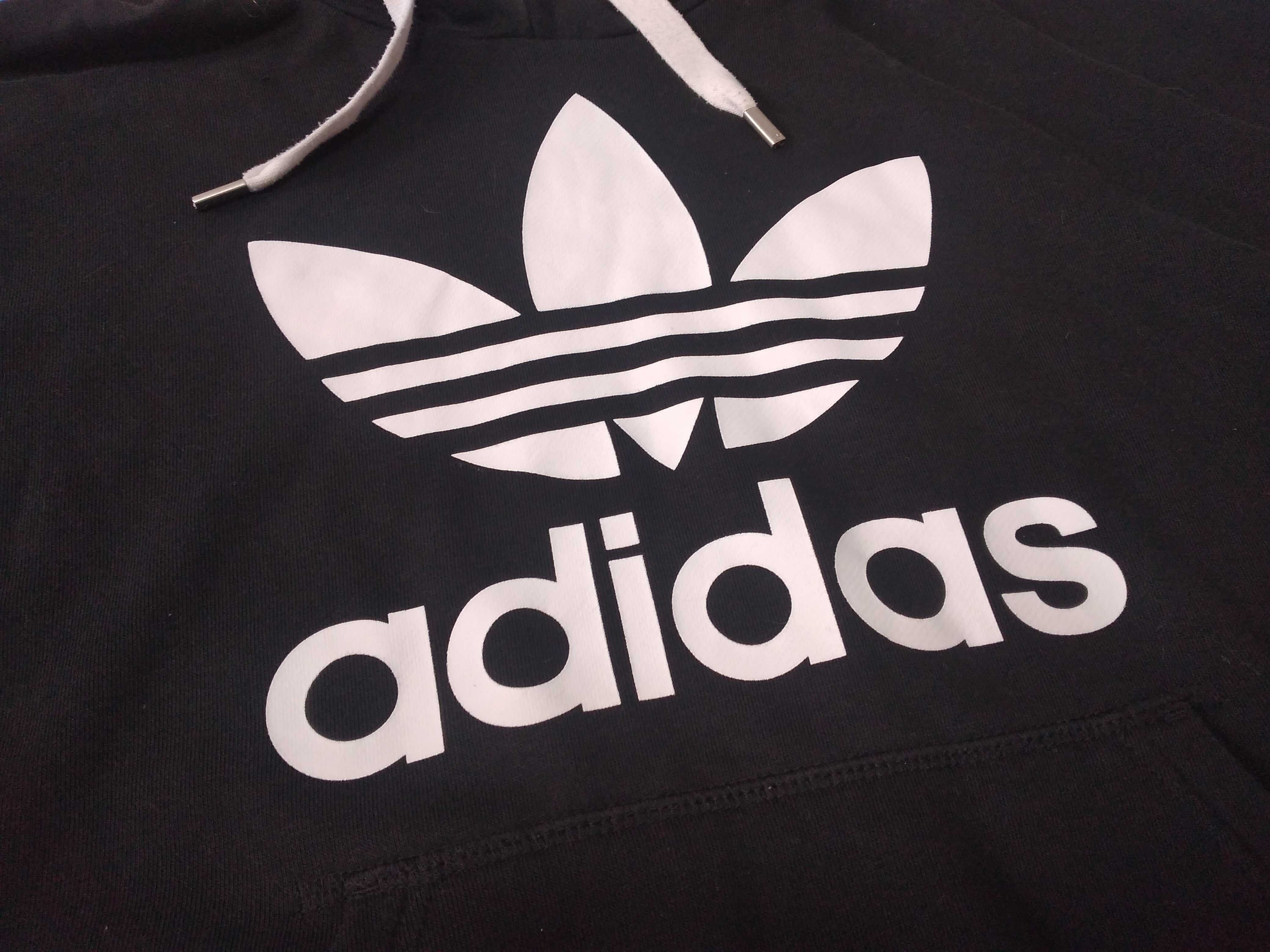 Czarna bluza z kapturem Adidas rozm.S