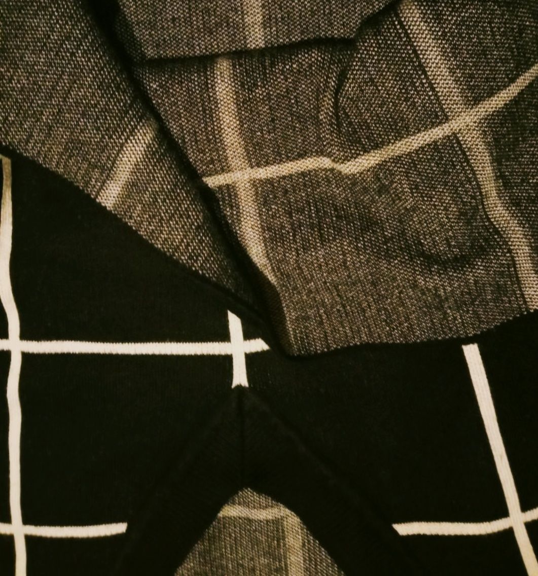 Sweter w serek lindex by Zara krata cudo 36 jak nowy