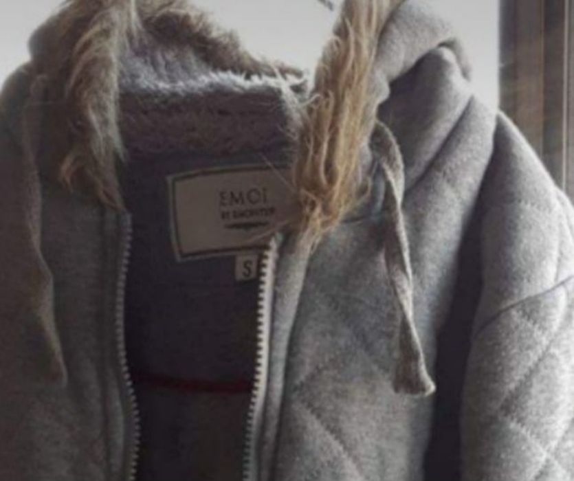 Blusão cinza de inverno