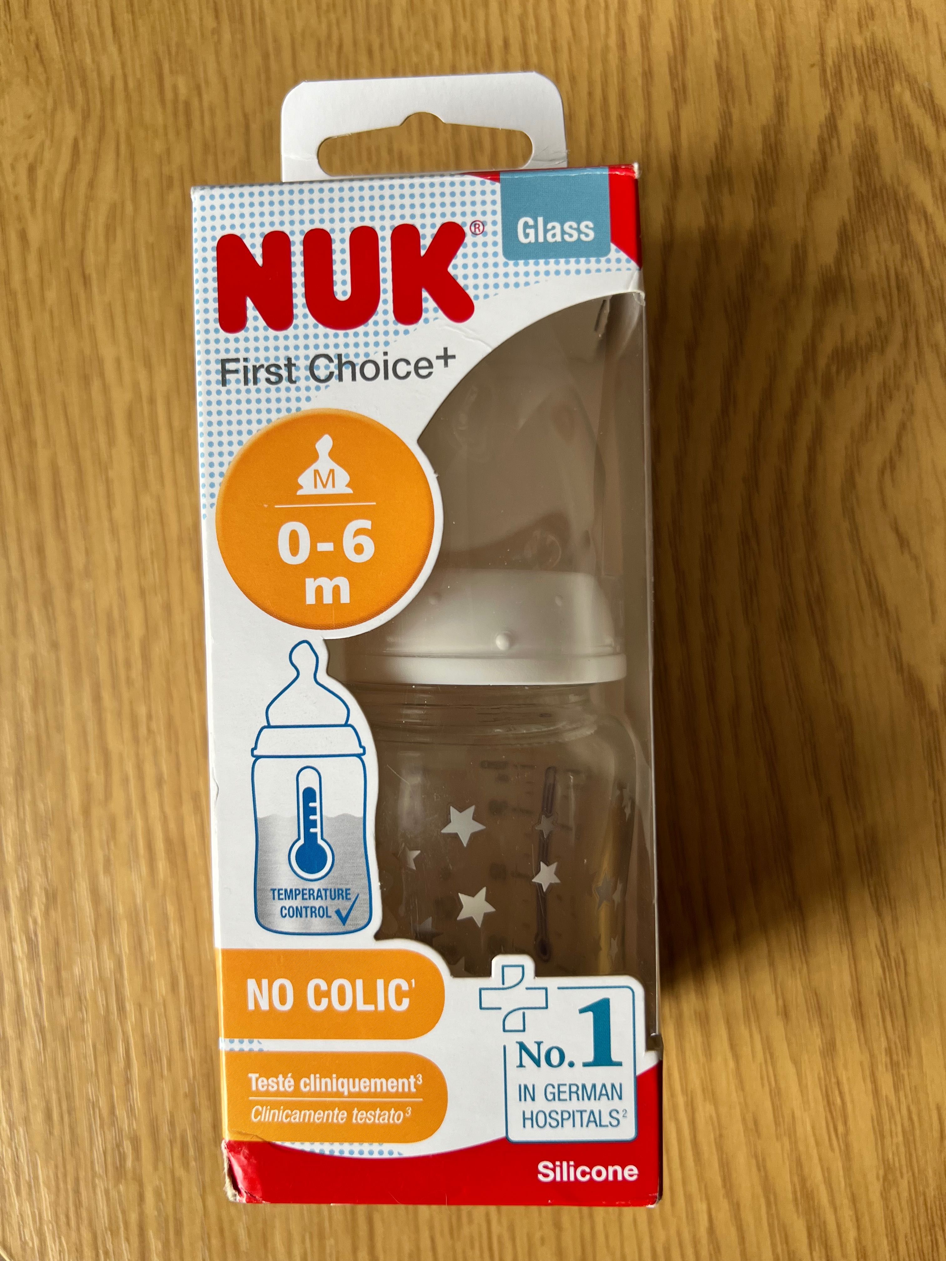 Скляна пляшечка Nuk First Choice+ 0-6 міс