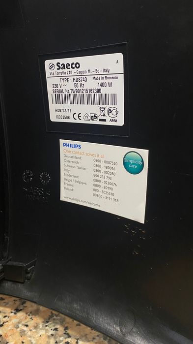 Máquina de café Saeco