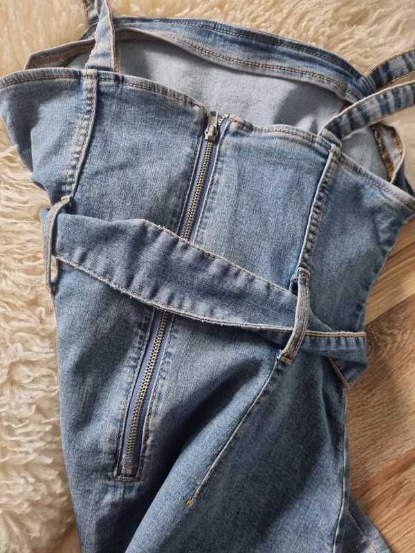 H&M sukienka jeansowa mini vintage 40