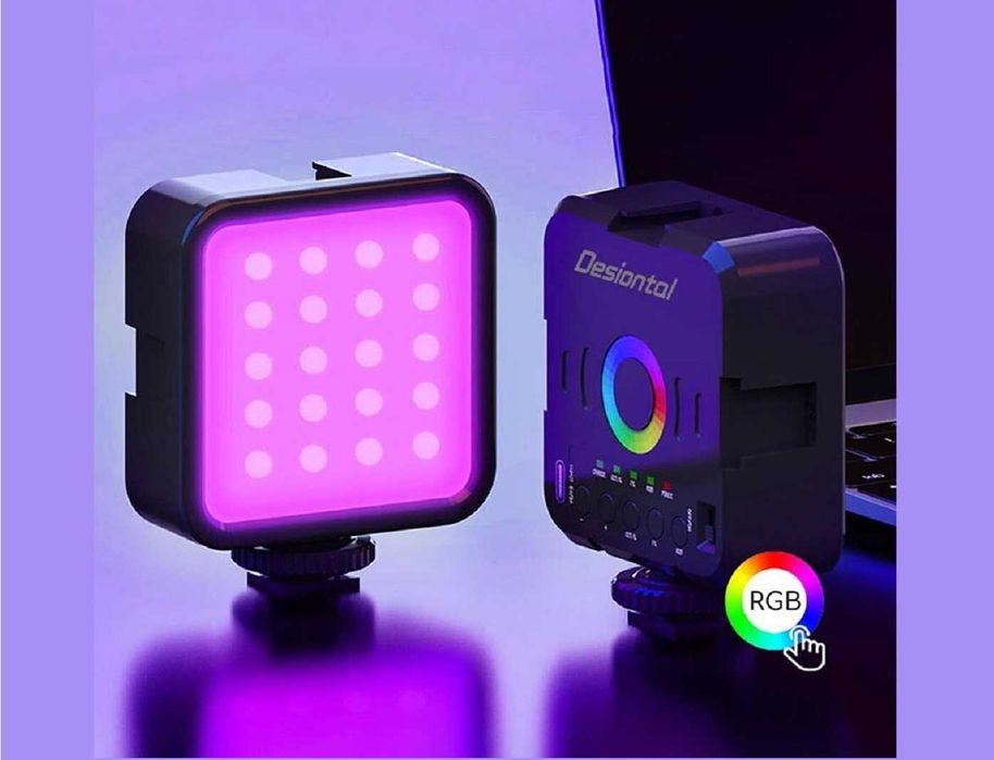 LED RGB накамерный светильник Desiontal W70 (аккумуляторный)