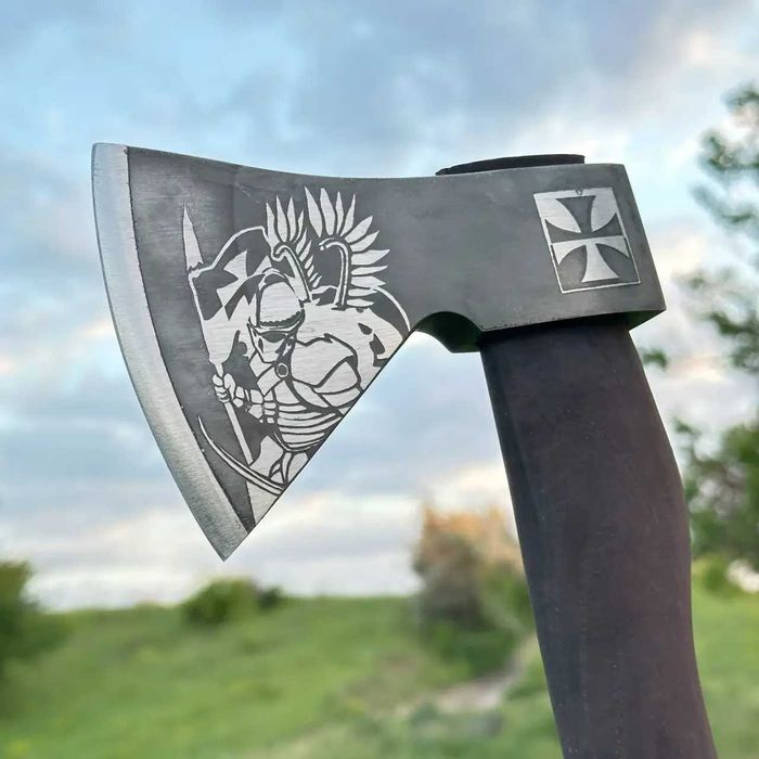 Сокира ручної роботи Польський Гусар сталь У8ГА TR5 Топор подарочный