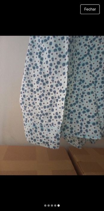 Camisa florida azul Benetton