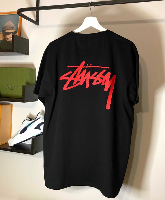 Футболка Stussy (червоний логотип)