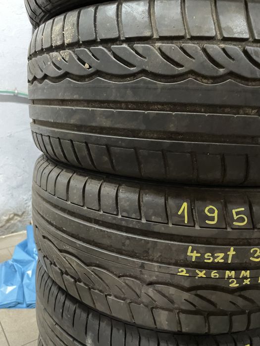 Komplet opon letnich Dunlop 195/55/15 6mm 4.6mm Promocja!