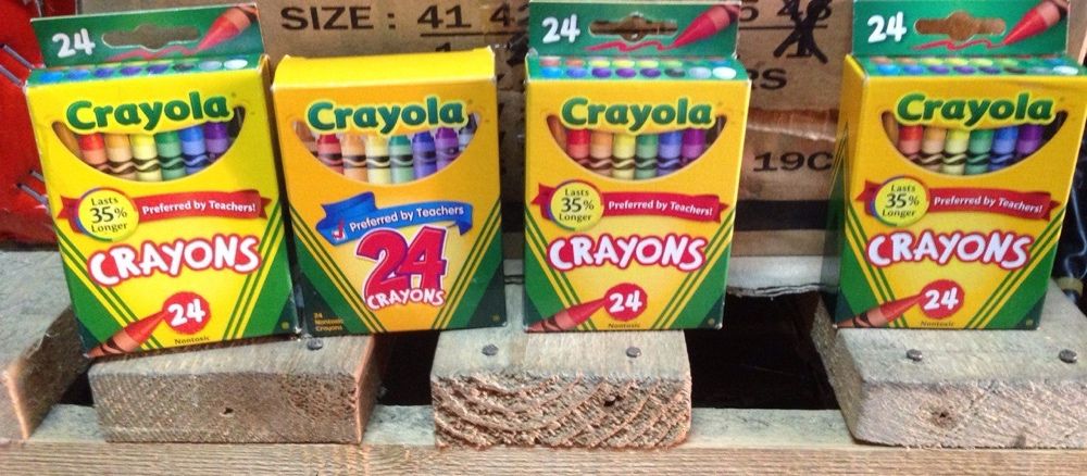 Восковые карандаши мелки Crayola 24 цвета оригинал США