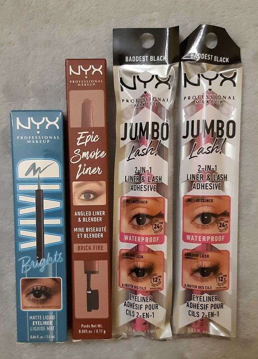 NYX kosmetyki do makijażu 4szt.