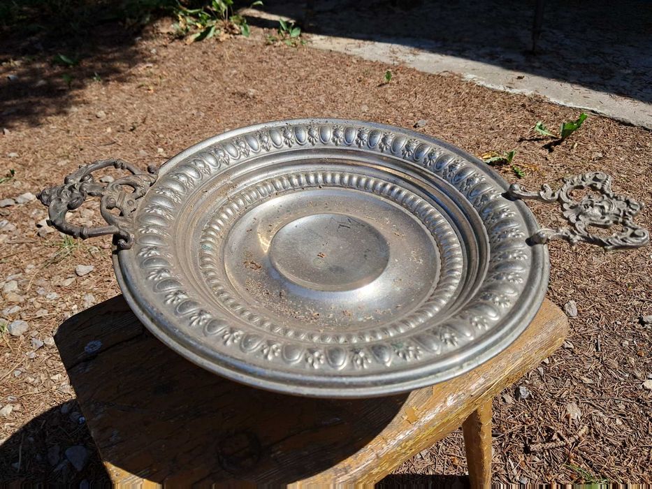 patera metalowa stara unikalna