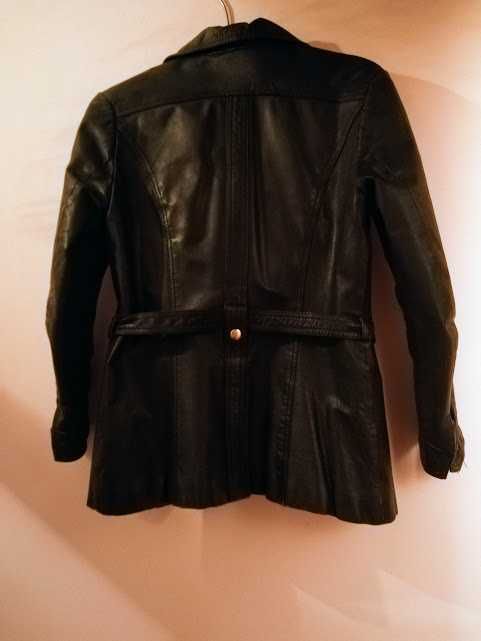 czarna skórzana kurtka vintage