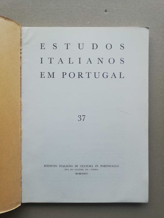 Estudos Italianos em Portugal, número 37, 1974