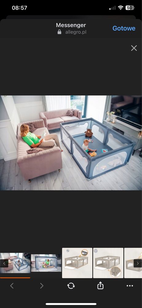 Kojec plac zabaw dla dzieci XL 200/180 cm