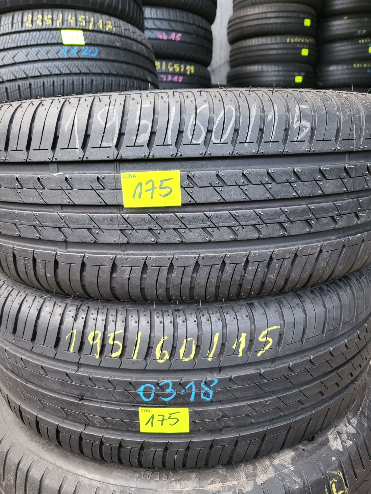 Opony letnie 195/60/15 Bridgestone Jak nowe. Montaż Gratis! Wysyłka