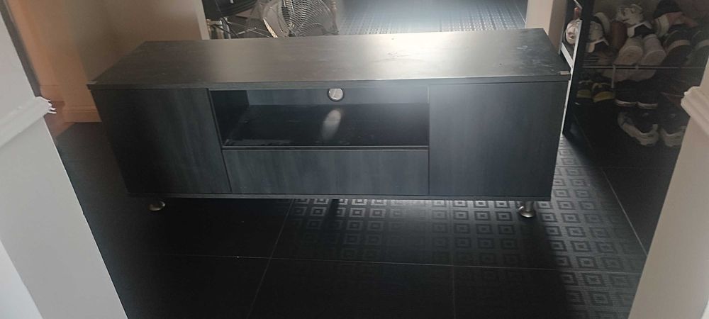 Szafka RTV MDF szara nowoczesna