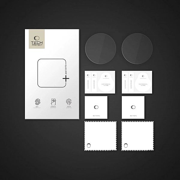 Szkło hartowane Tech-Protect Glass Fit+ 2-pack na Xiaomi Watch S4 - pr