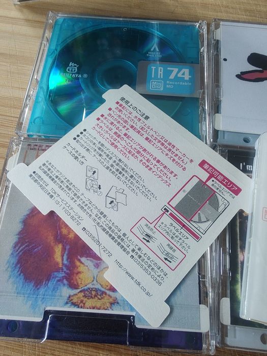 Mini disc TDK , Sony , Maxell,