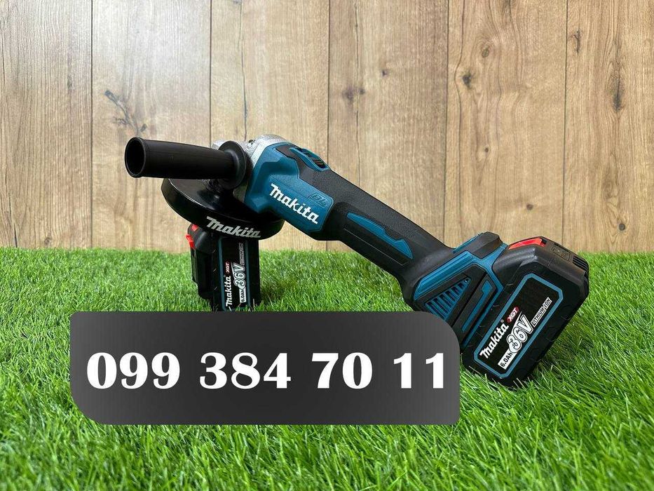 Аккумуляторная Болгарка Makita DGA 504 36V6A Потужність 1200Вт 125круг