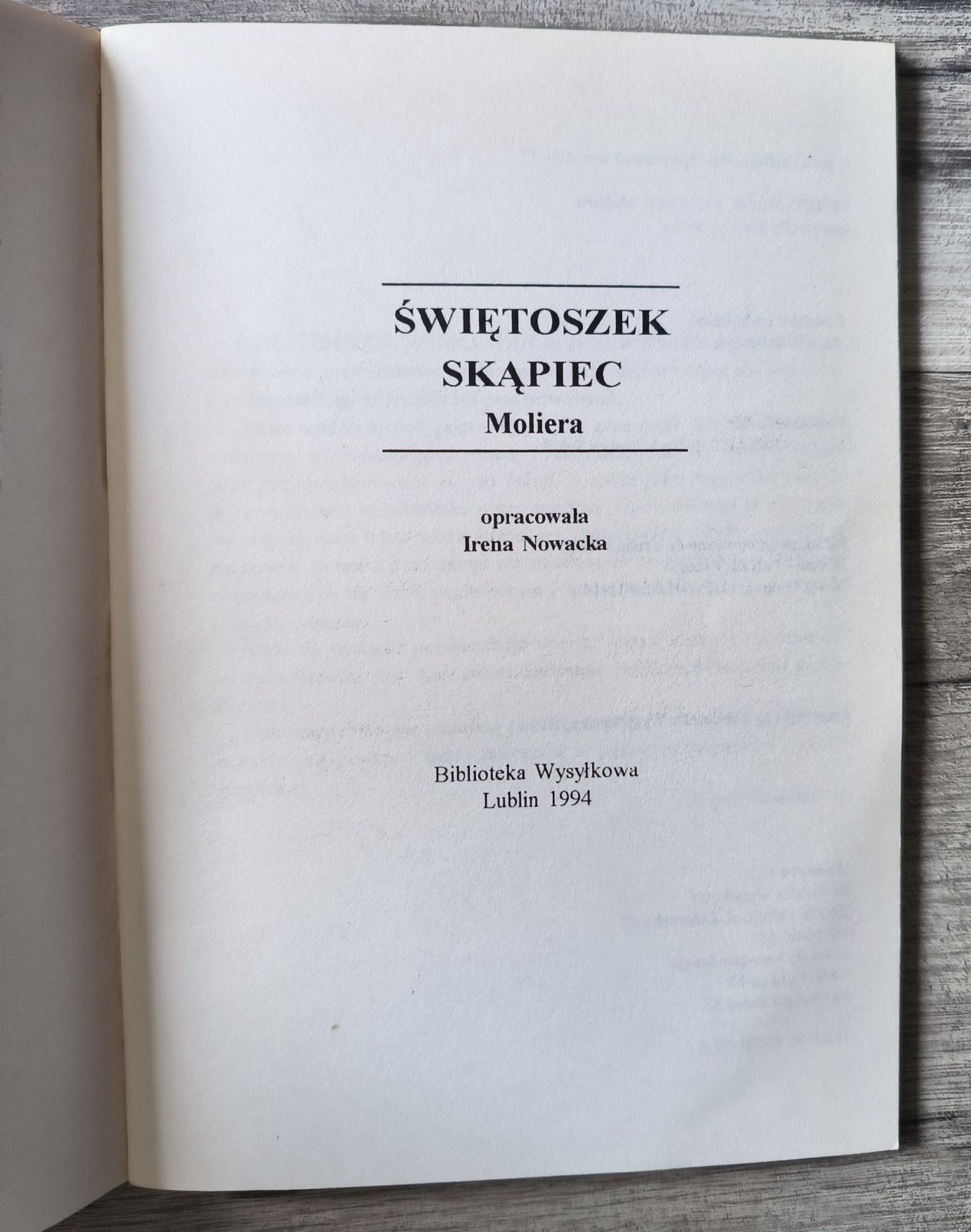 Komedie Moliera , Świętoszek, Skąpiec
