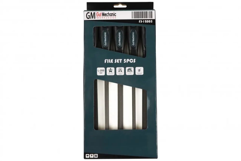 Набір напилків GUT MECHANIC L-200MM 5 шт FS-12005