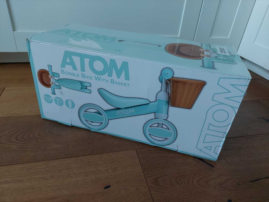 Rowerek dziecięcy biegowy z koszyczkiem ATOM Bobble dla dzieci 1 +
