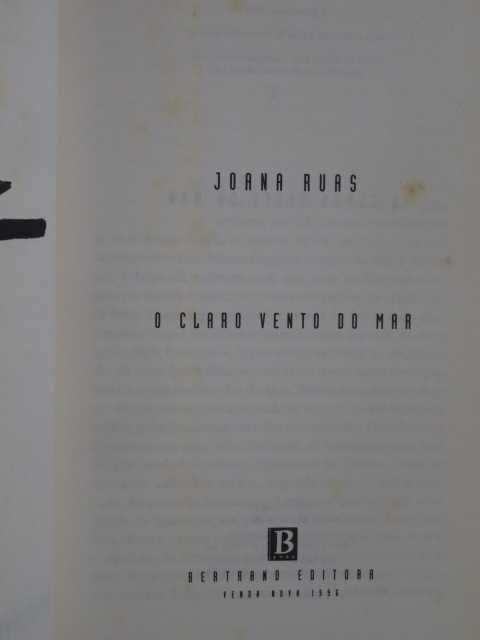 O Claro Vento do Mar de Joana Ruas