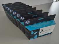 Nowe Oryginalne Tusze HP 72 (9 szt.) + Głowica HP 72 - Komplet
