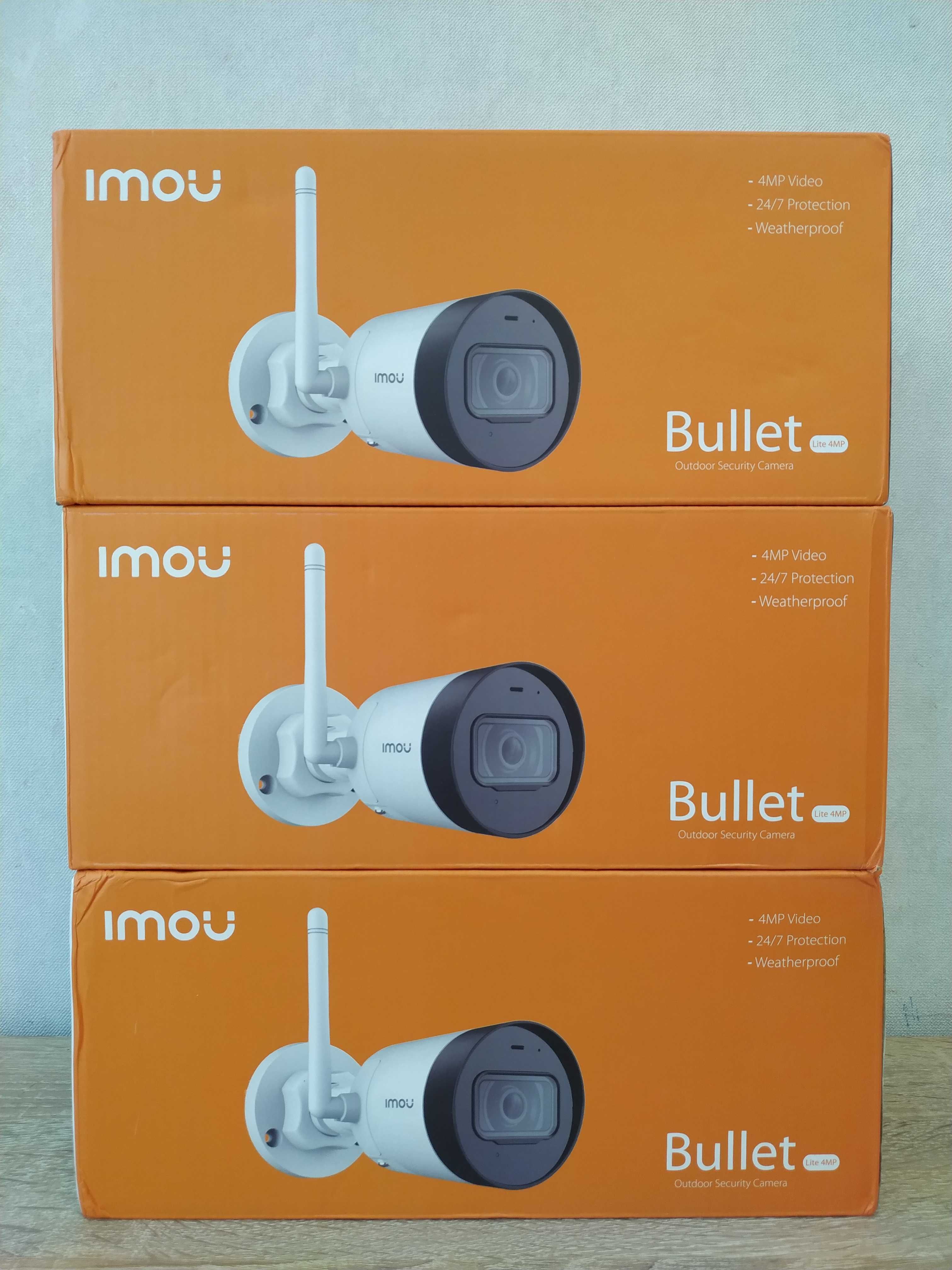 Вулична WIFI IP відеокамера Dahua IMOU Bullet 2E 4MP IPC-F42FP fullcol