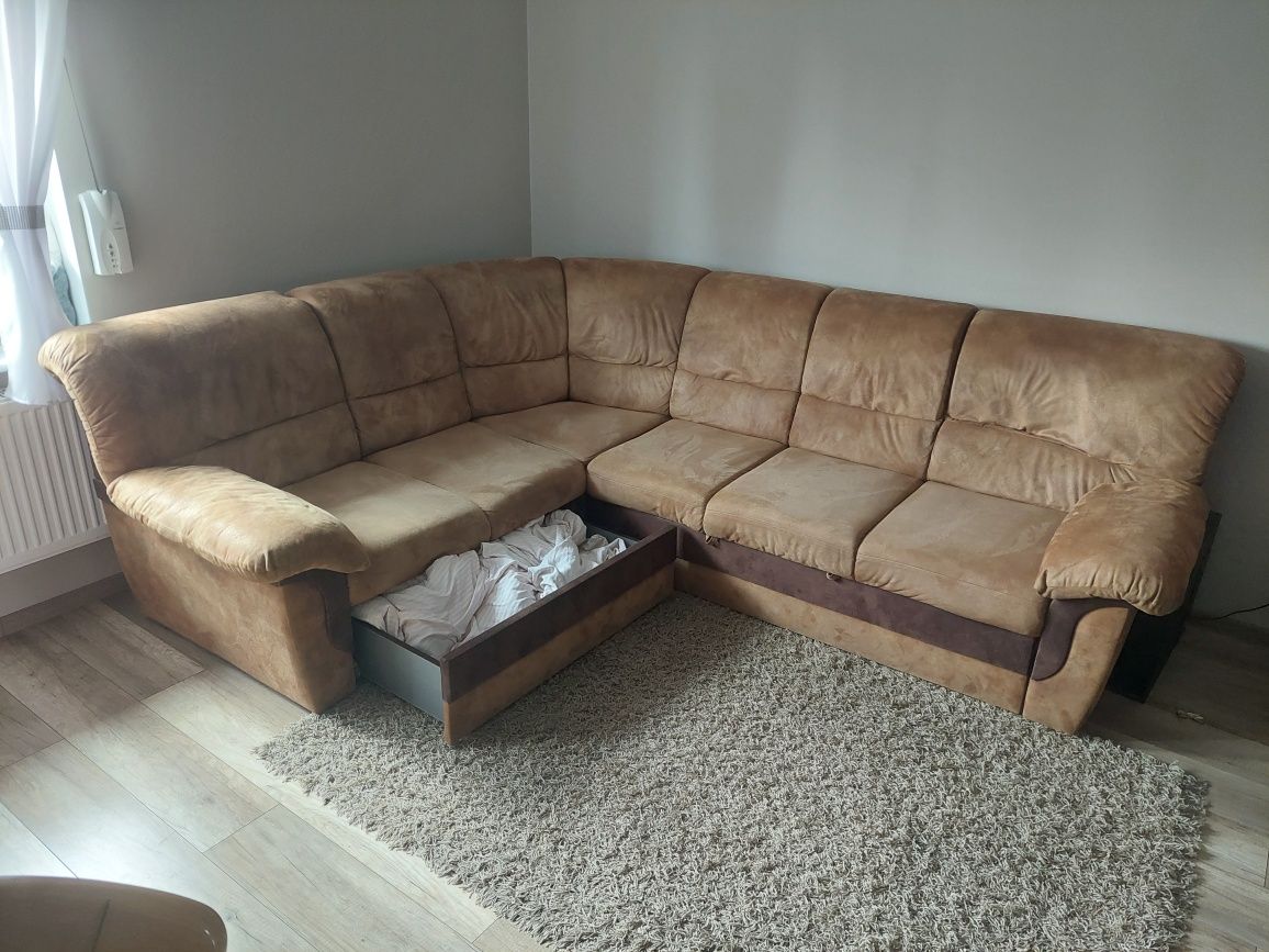 Narożnik,Sofa z funkcją spania