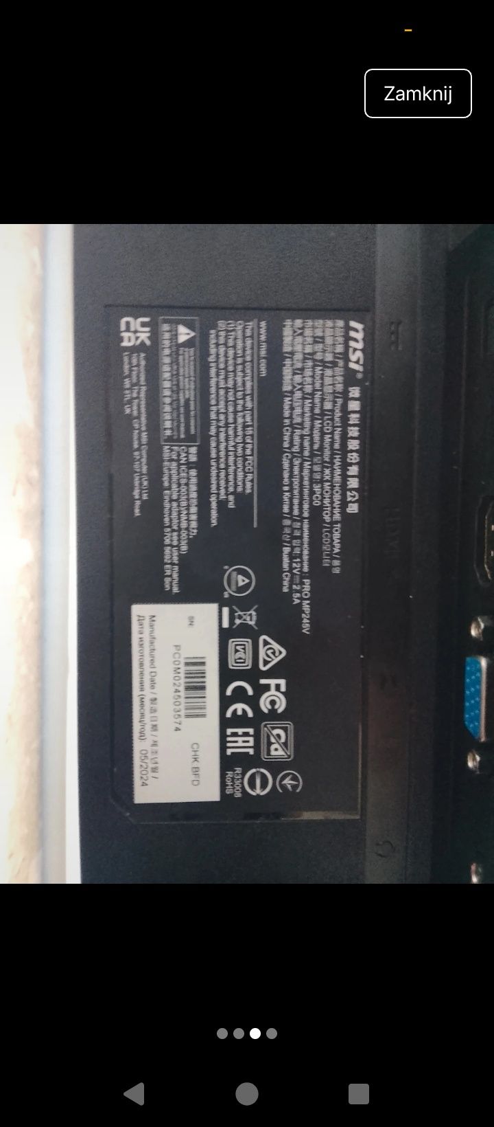 Monitor MSI 100hz