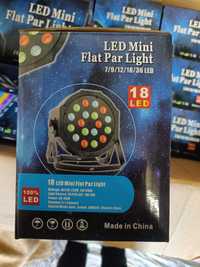 LED mini flat par light 18x3W RGB
