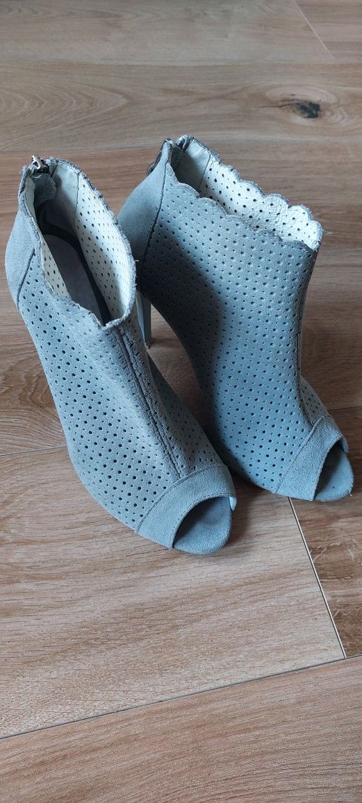 Botki skórzane open toe Primamoda rozm. 39