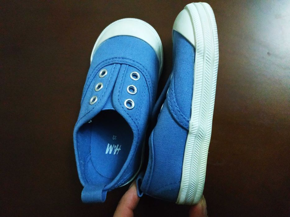 Кеды голубые хлопок H&M 22 р. унисекс