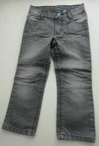 Spodnie jeansy Lupilu r. 104 szary dla chłopca stan bdb