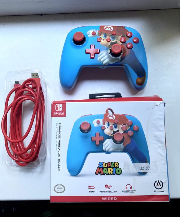 Портативна ігрова приставка Nintendo Switch OLED + Геймпад PowerA