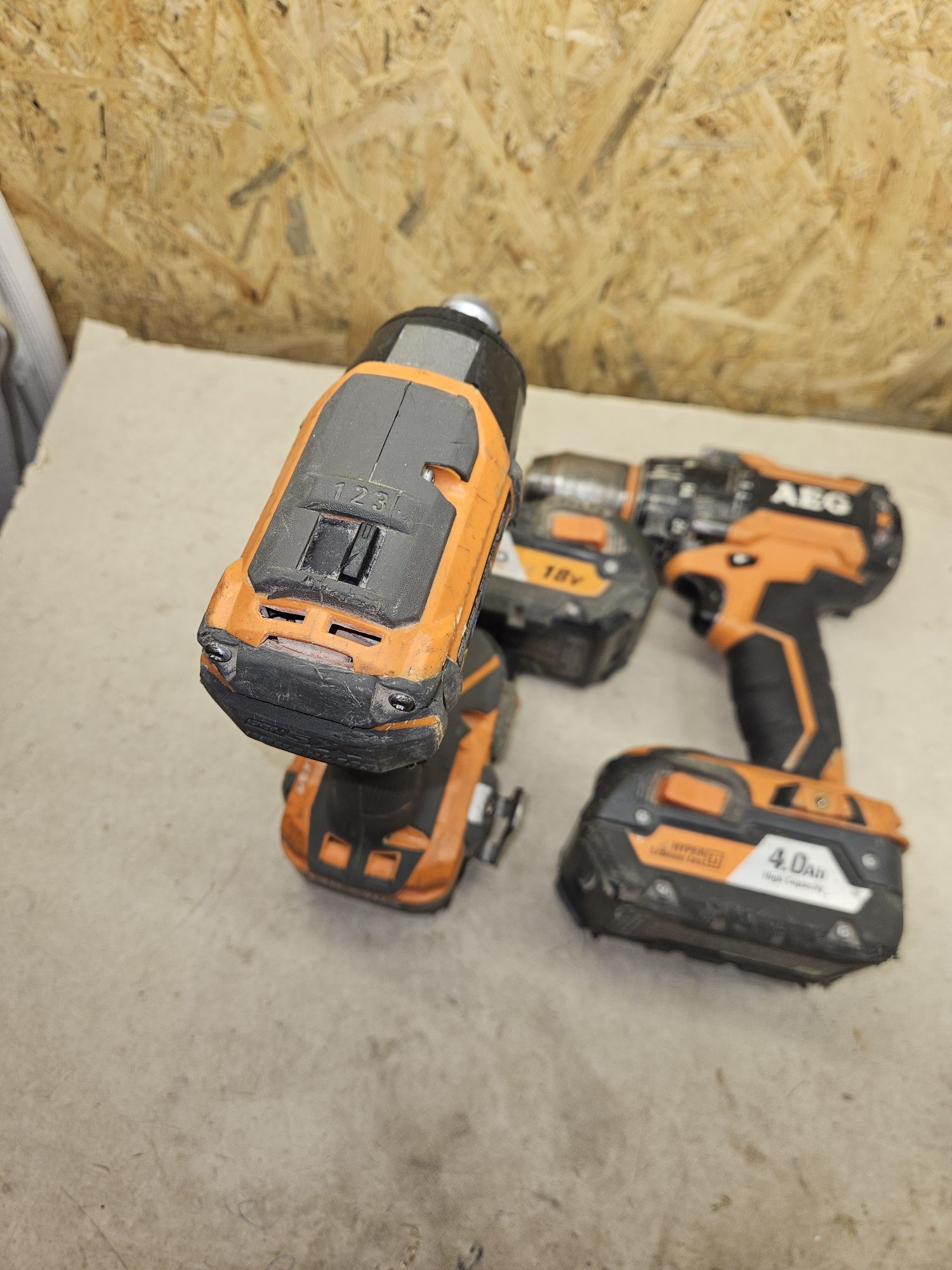 Ridgid AEG komplet narzędzi wkrętarka udarowa impakt brushless 18v