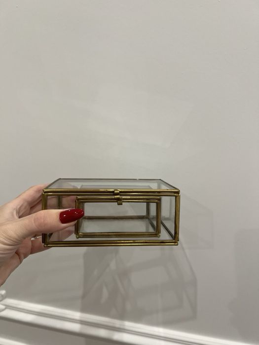 Комплект скляних шкатулок