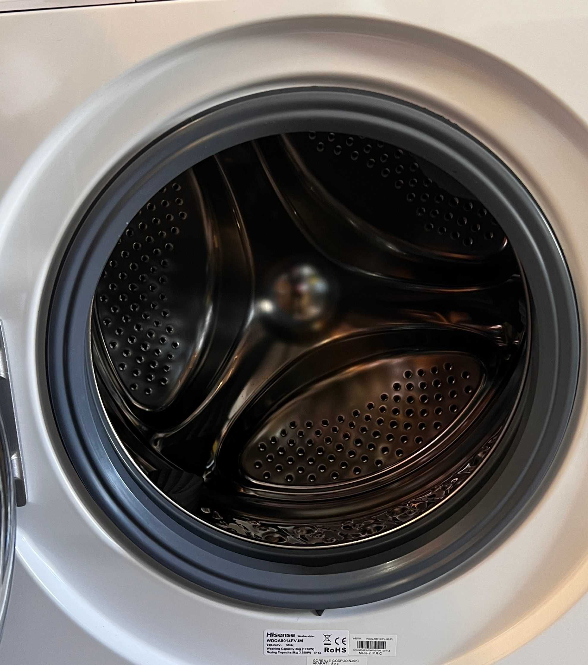 Outlet Agd: Pralko suszarka Hisense WDQA8014EVJM Warszawa